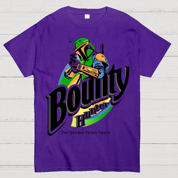 Bounty Hunter Retro Graphic Cotton T-shirt