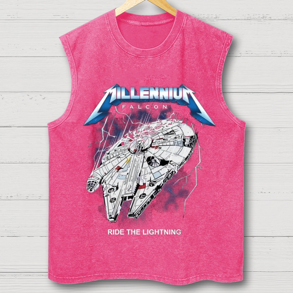 Retro Sci-Fi World Washed Tank Top 