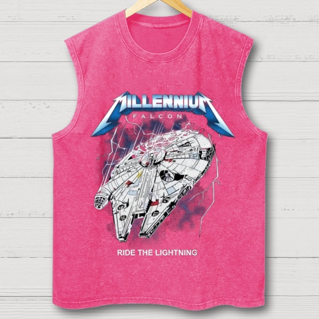 Retro Sci-Fi World Washed Tank Top 