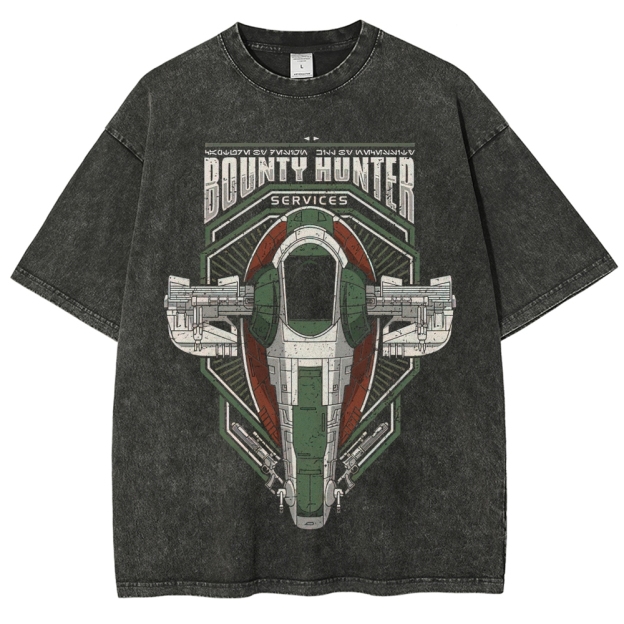 Bounty Hunter Services Starship Graphic Washed T-Shirt