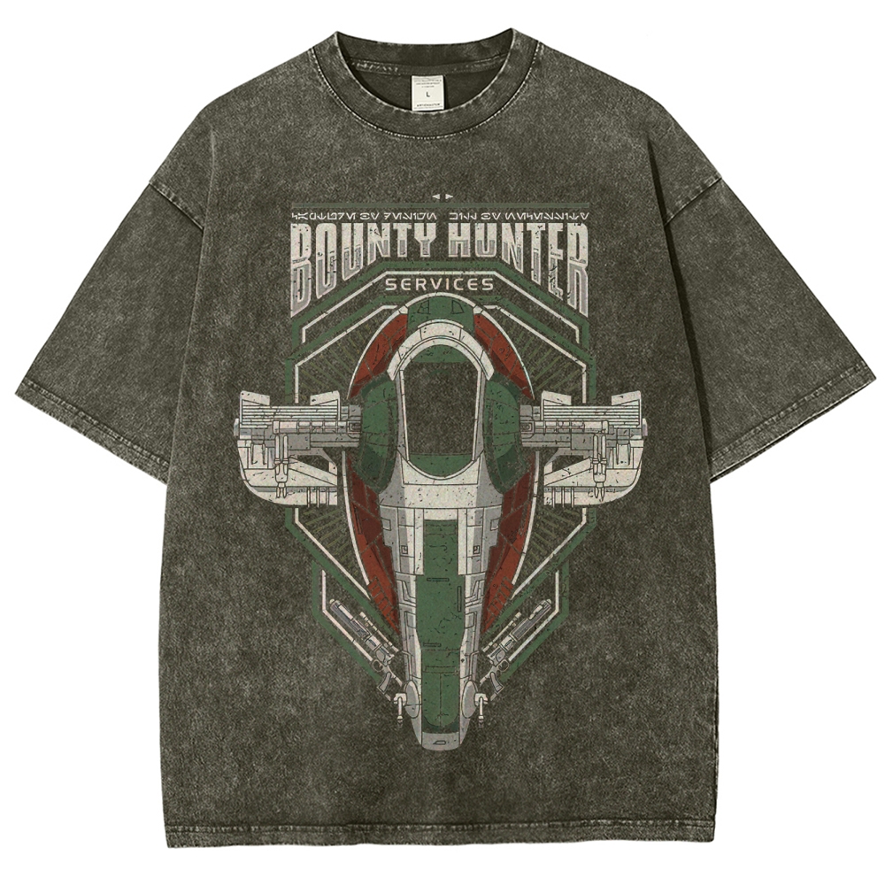 Bounty Hunter Services Starship Graphic Washed T-Shirt