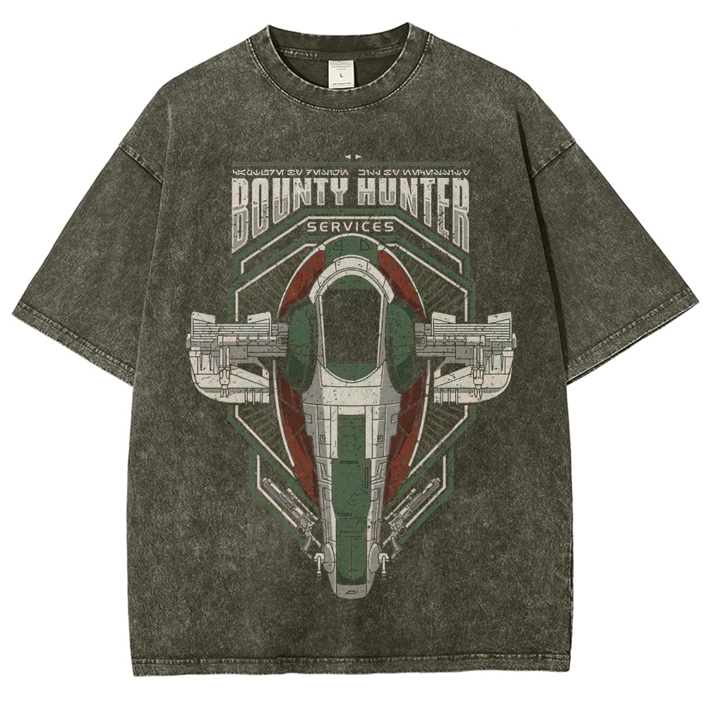 Bounty Hunter Services Starship Graphic Washed T-Shirt