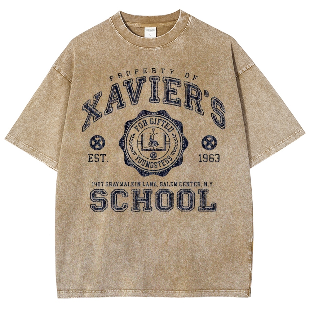 Xavier's School For Gifted Youngsters Graphic Washed T-Shirt