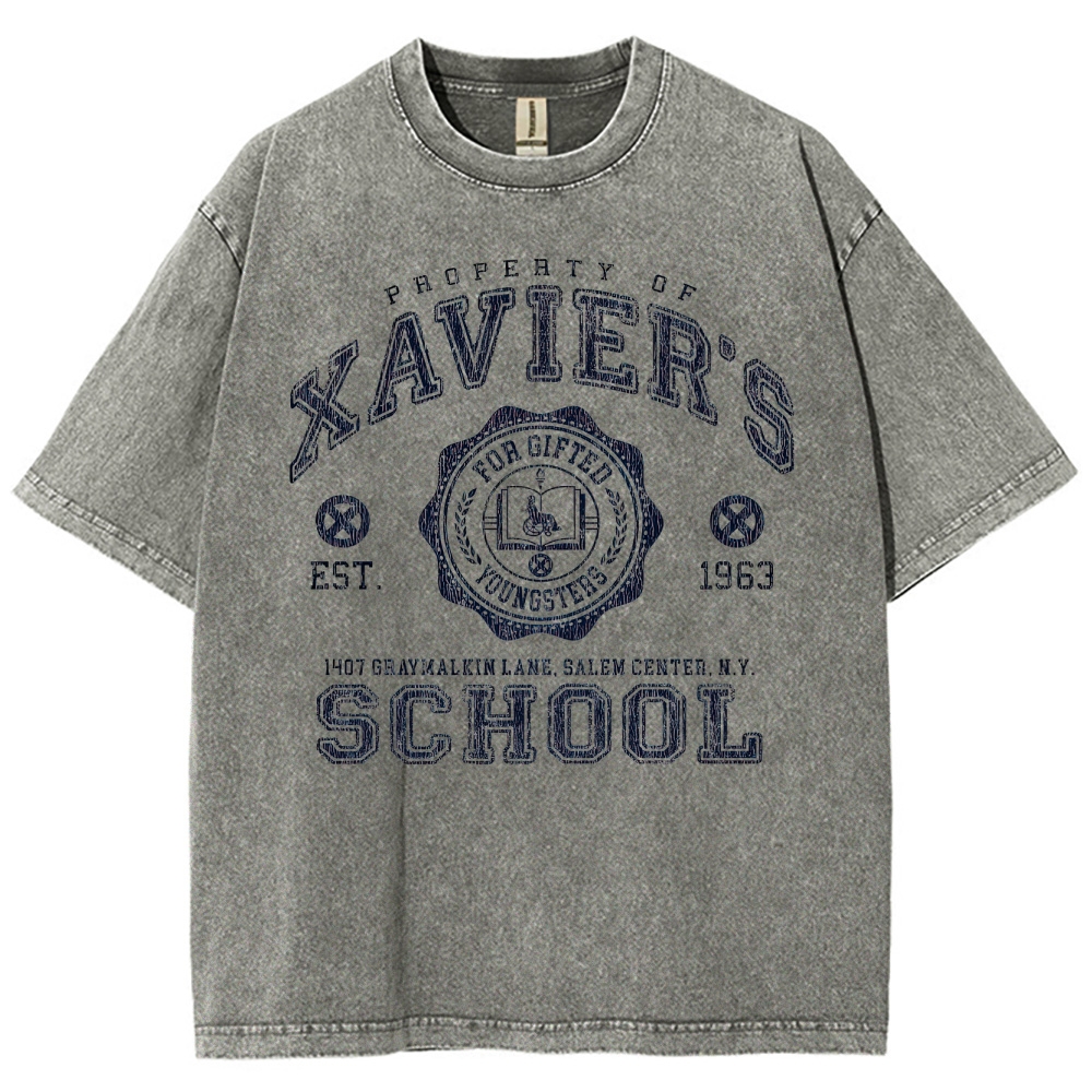 Xavier's School For Gifted Youngsters Graphic Washed T-Shirt