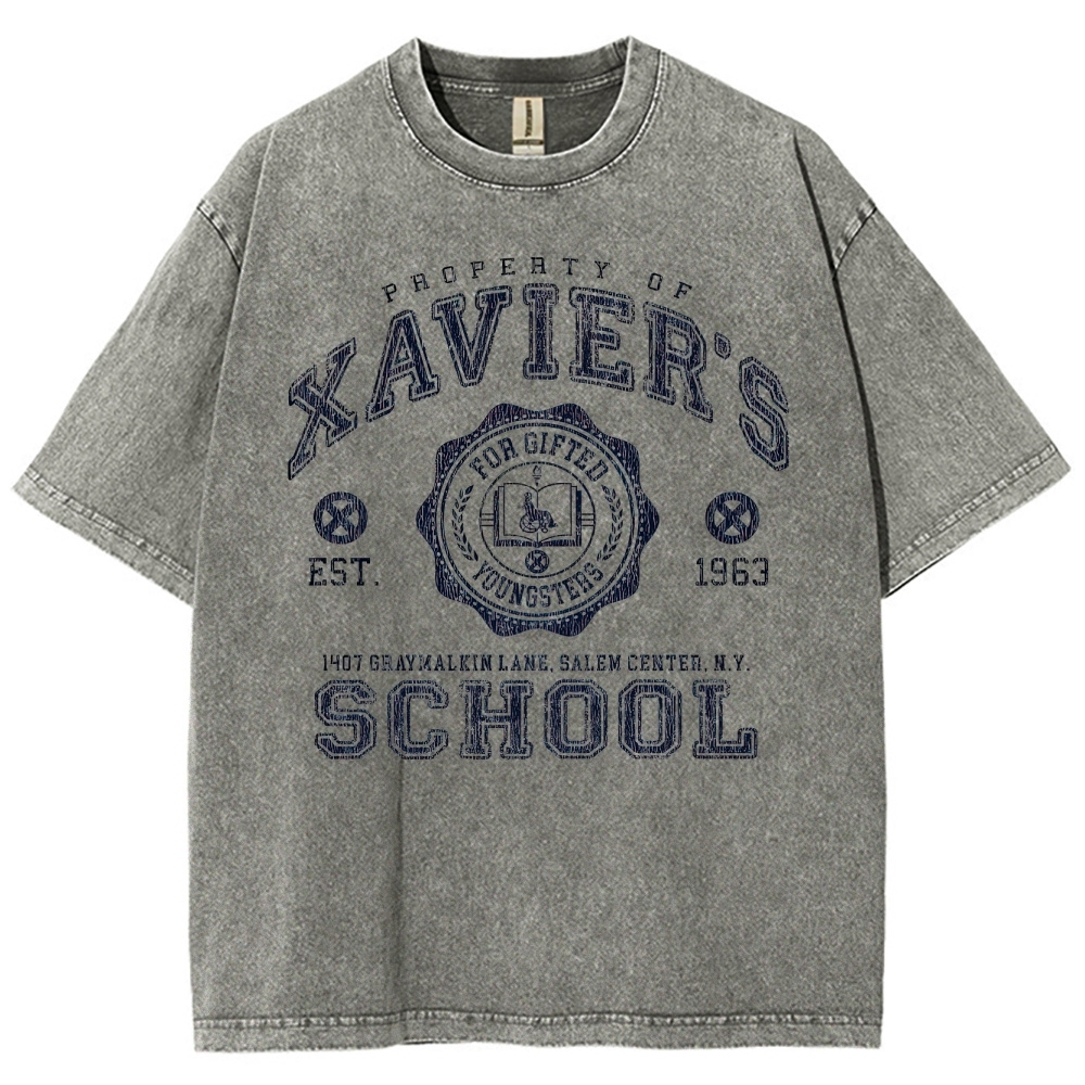 Xavier's School For Gifted Youngsters Graphic Washed T-Shirt