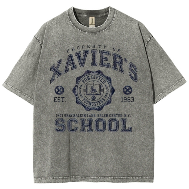 Xavier's School For Gifted Youngsters Graphic Washed T-Shirt