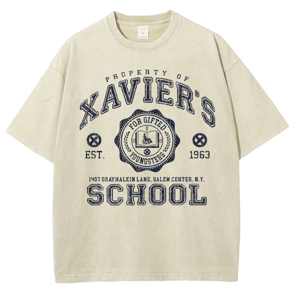 Xavier's School For Gifted Youngsters Graphic Washed T-Shirt