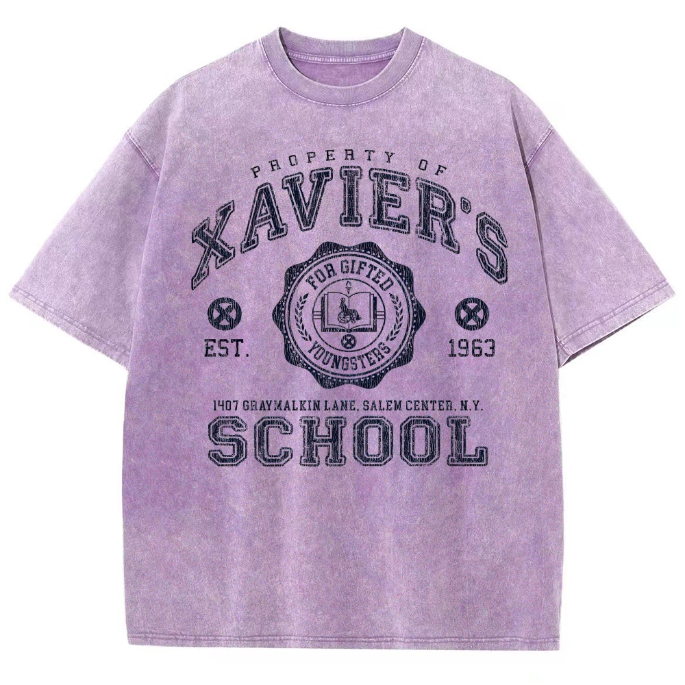Xavier's School For Gifted Youngsters Graphic Washed T-Shirt