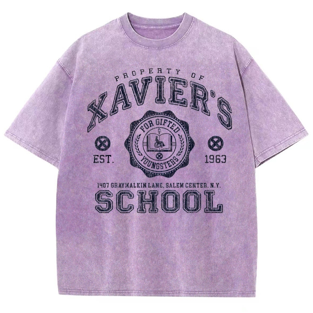 Xavier's School For Gifted Youngsters Graphic Washed T-Shirt