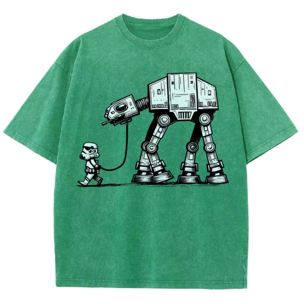 Mini Trooper & Giant Walker Graphic Washed T-Shirt