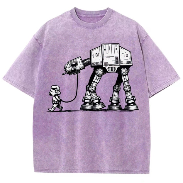 Mini Trooper & Giant Walker Graphic Washed T-Shirt