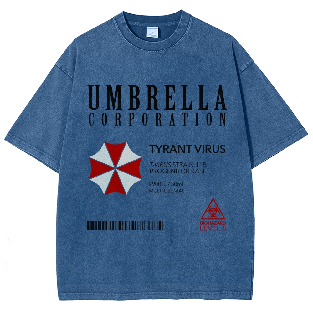 Umbrella Corporation Tyrant Virus Graphic Washed T-Shirt