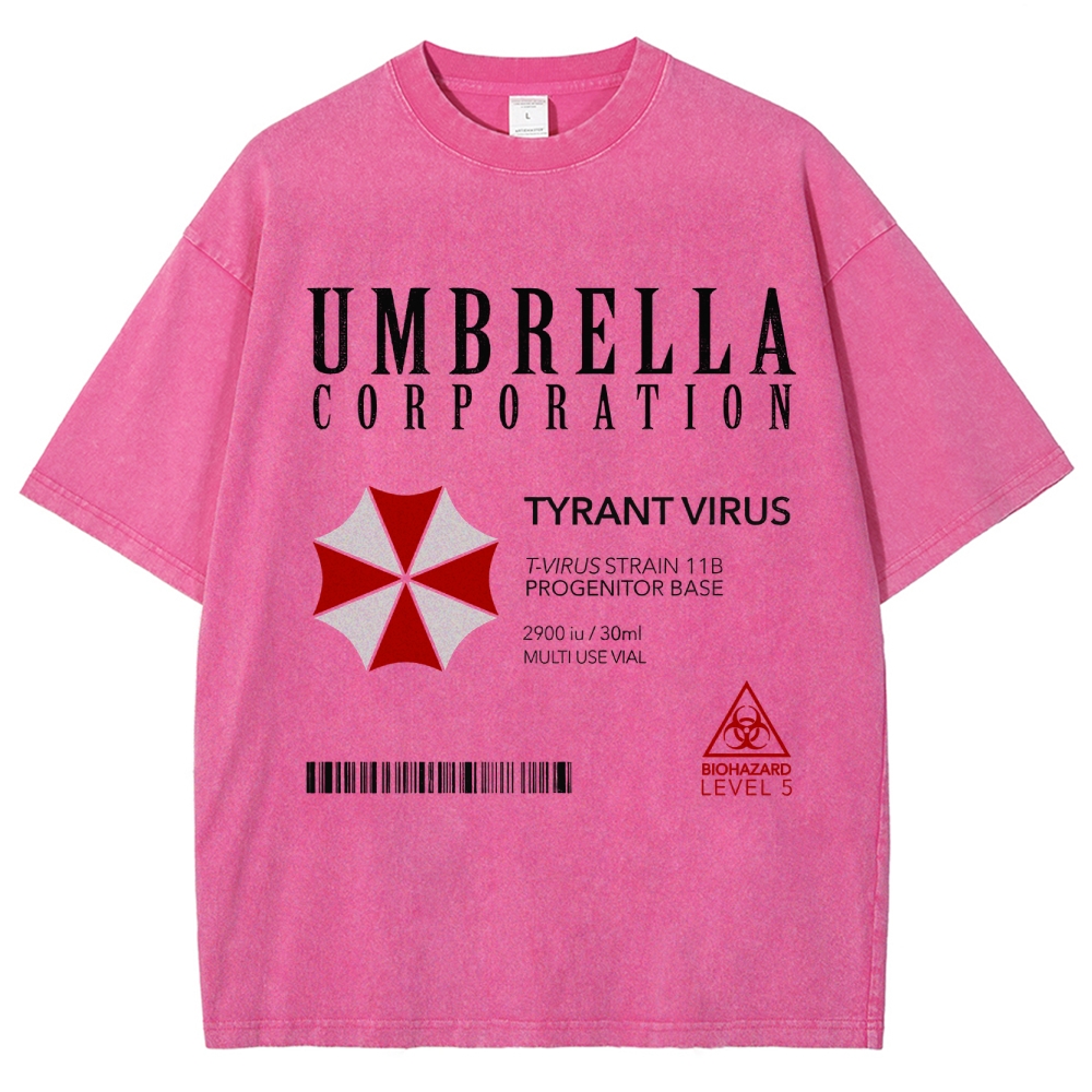 Umbrella Corporation Tyrant Virus Graphic Washed T-Shirt