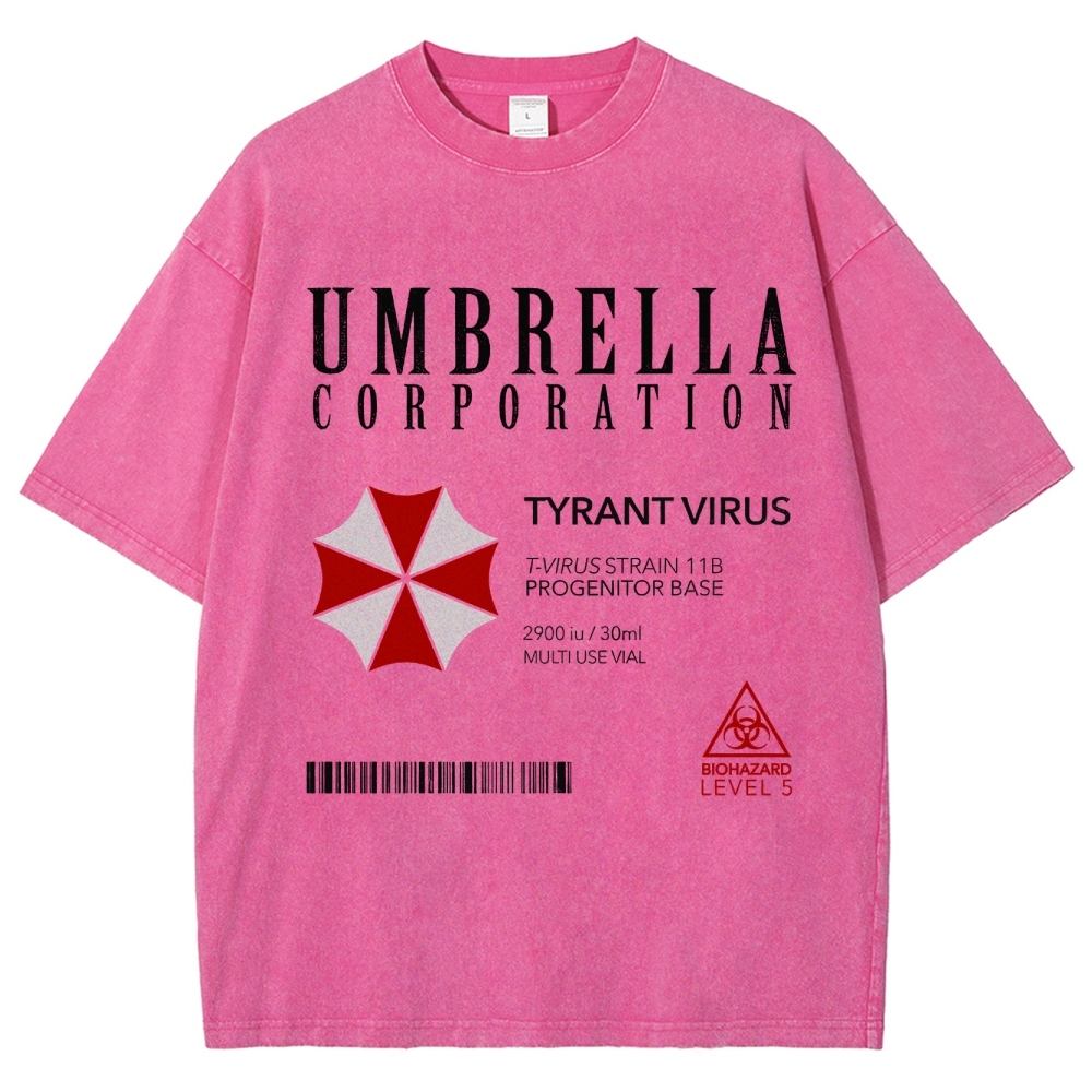 Umbrella Corporation Tyrant Virus Graphic Washed T-Shirt