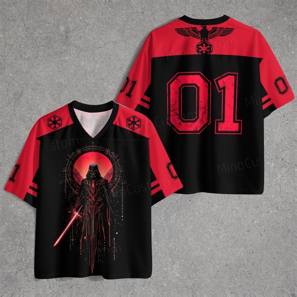 Red & Black Warrior Jersey Shirts
