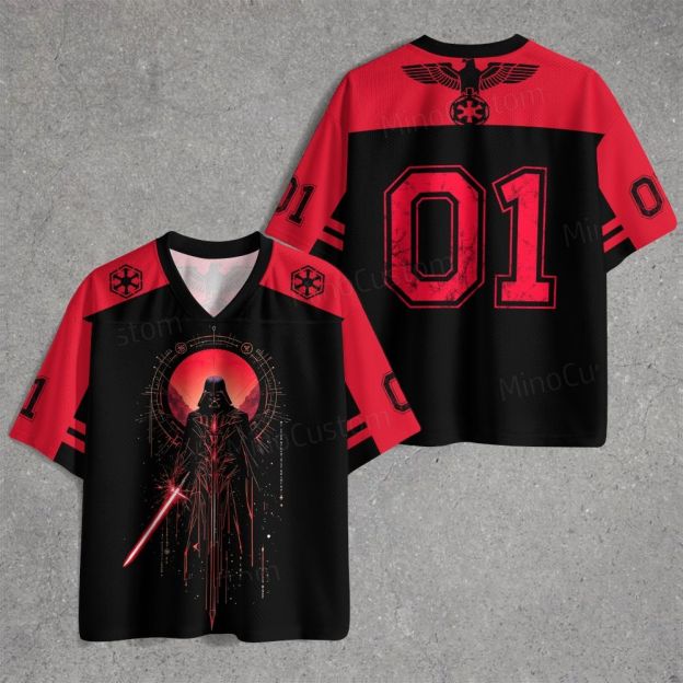 Red & Black Warrior Jersey Shirts