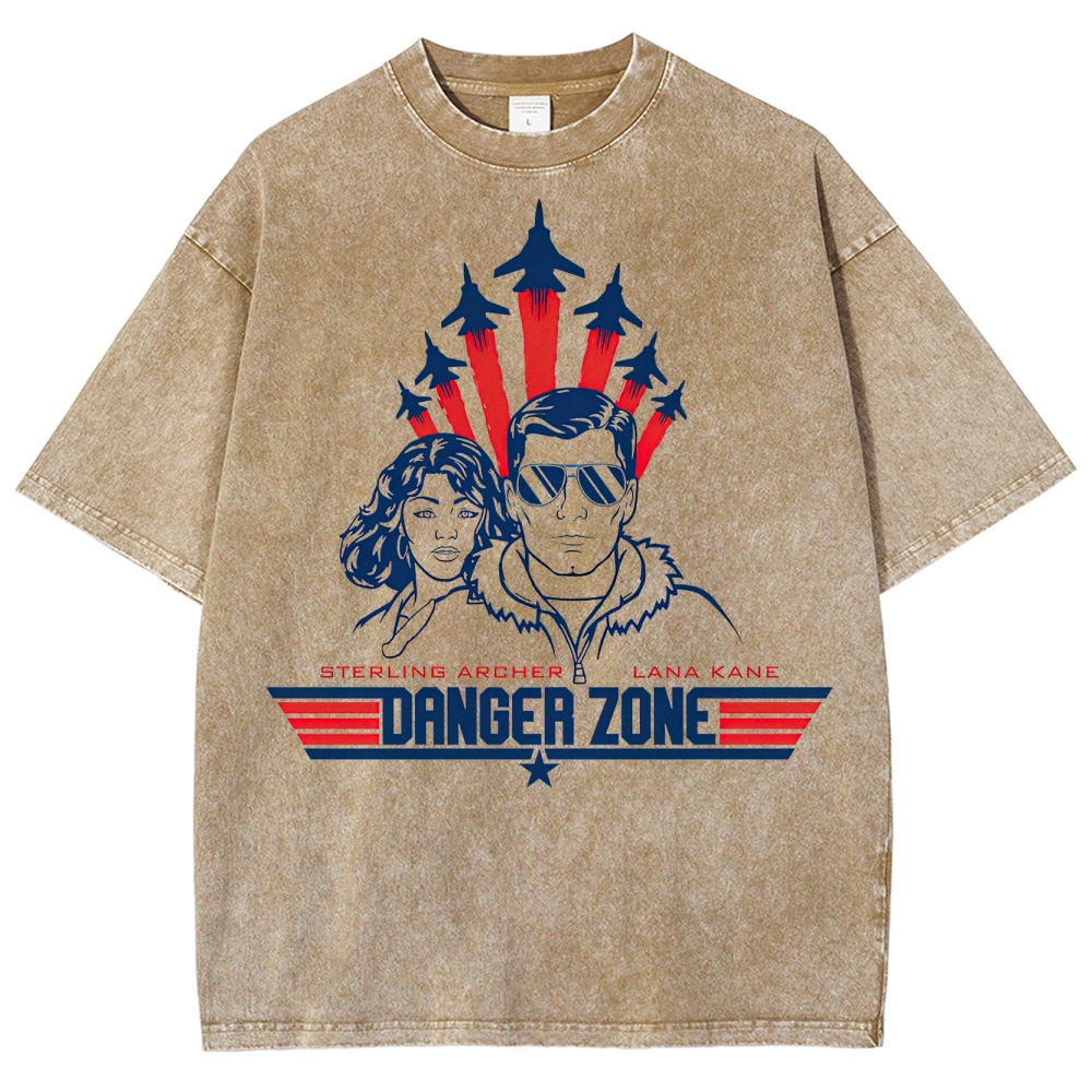 Danger Zone Sterling & Lana Retro Graphic Washed T-Shirt