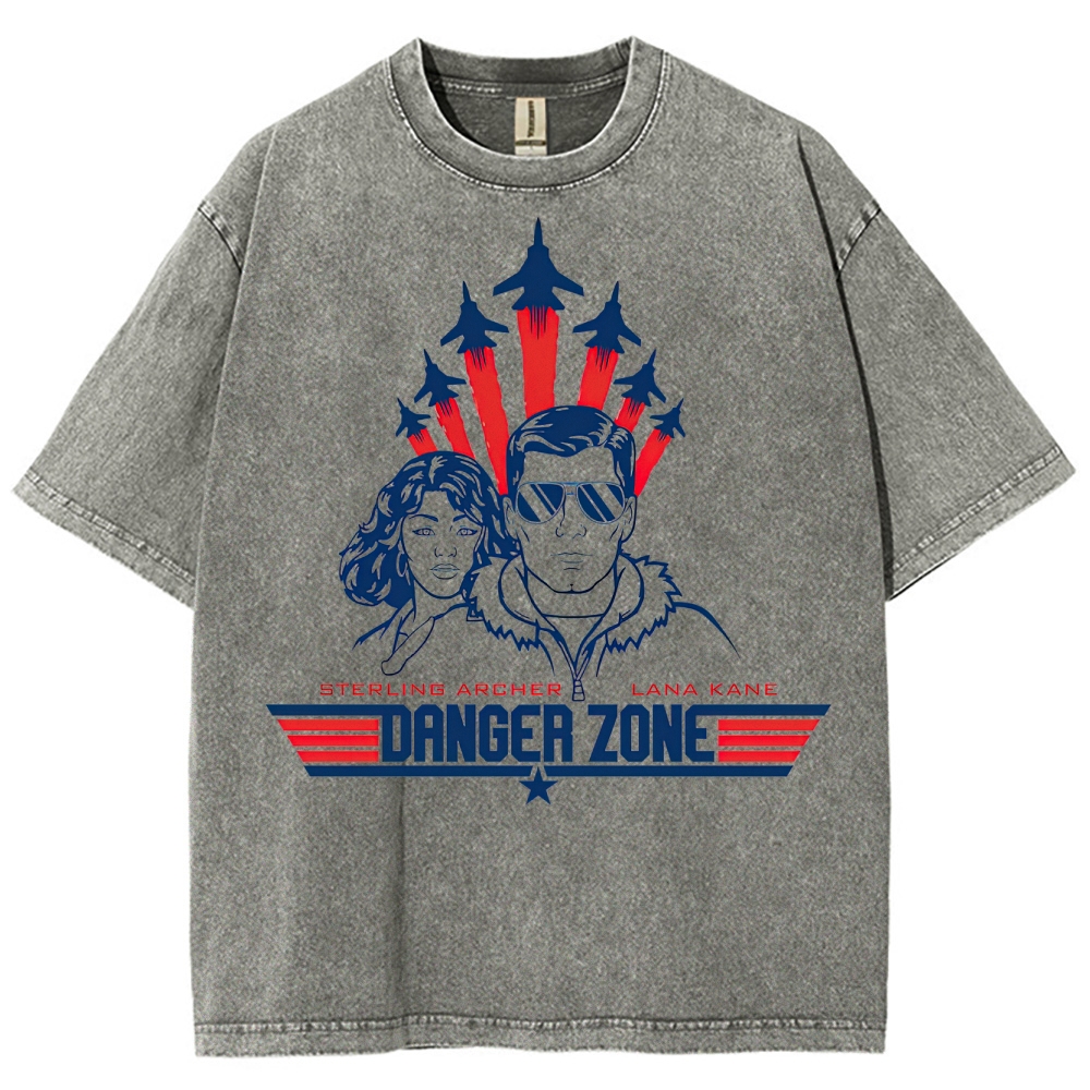 Danger Zone Sterling & Lana Retro Graphic Washed T-Shirt