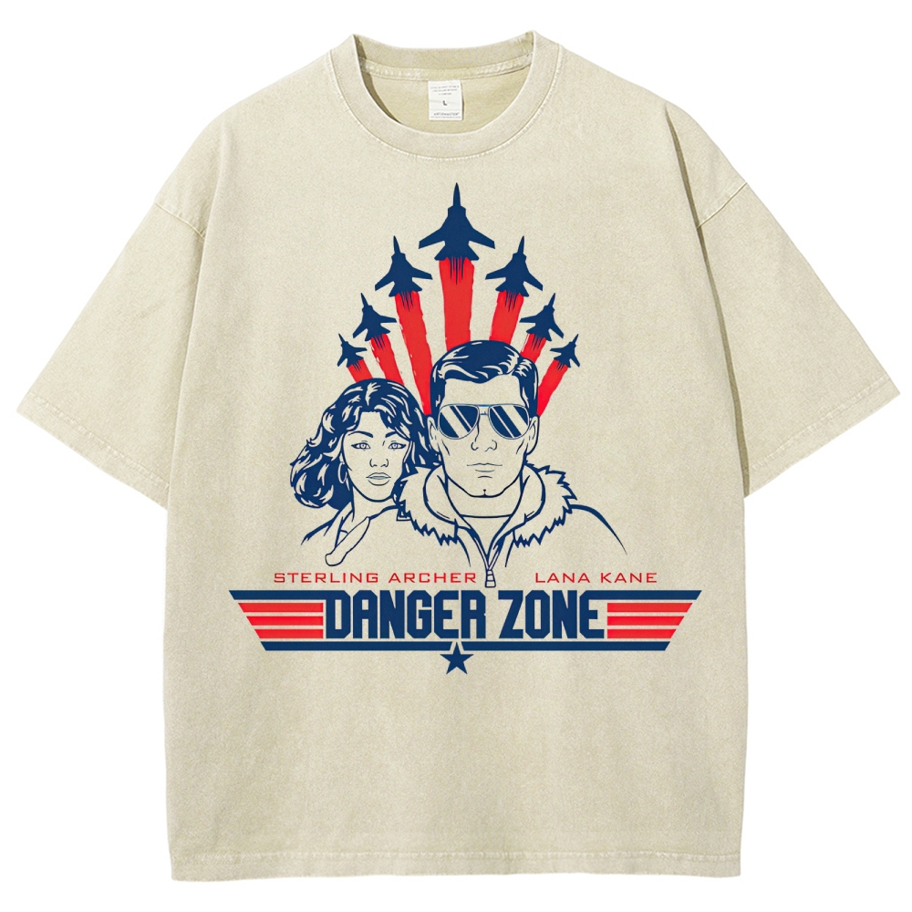 Danger Zone Sterling & Lana Retro Graphic Washed T-Shirt