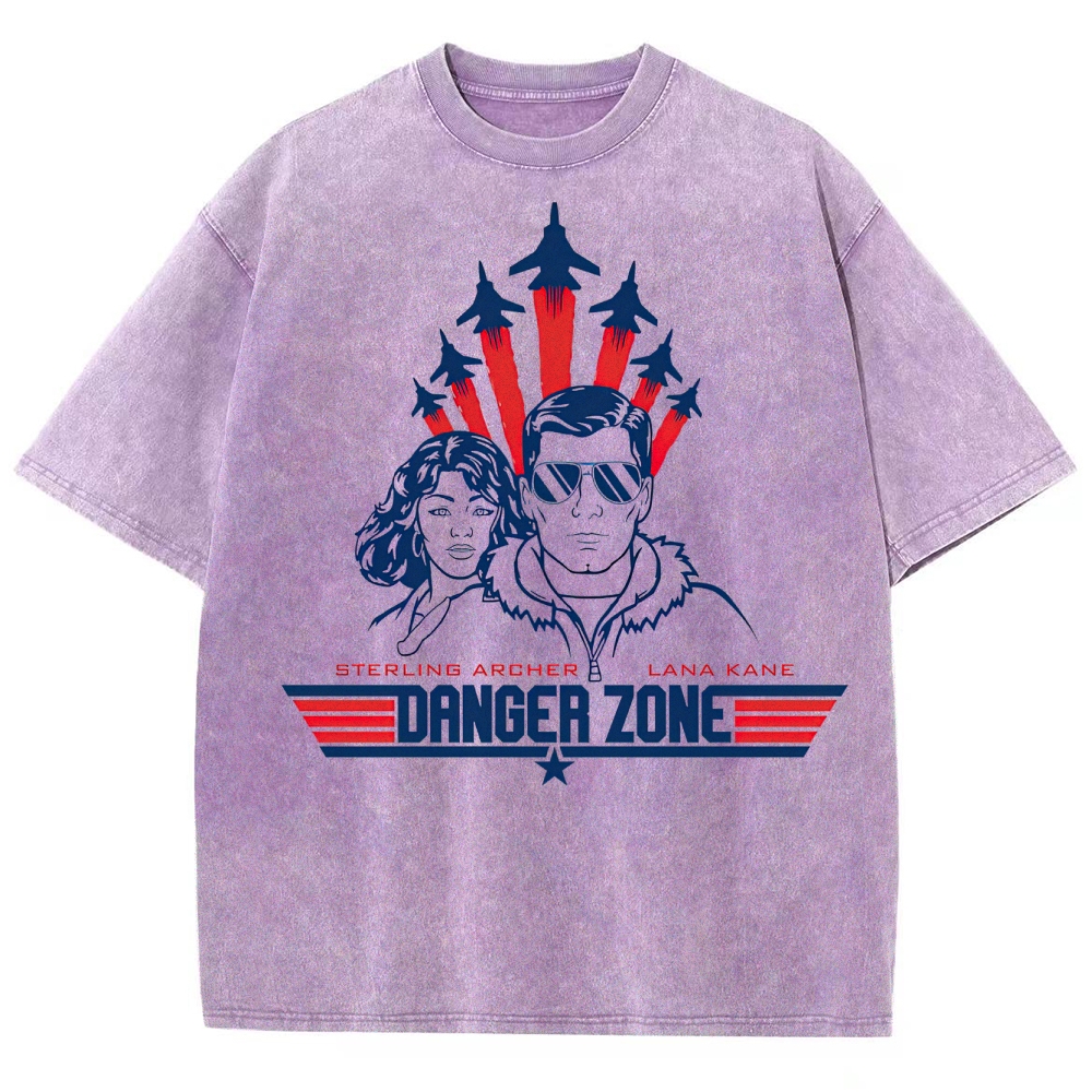 Danger Zone Sterling & Lana Retro Graphic Washed T-Shirt