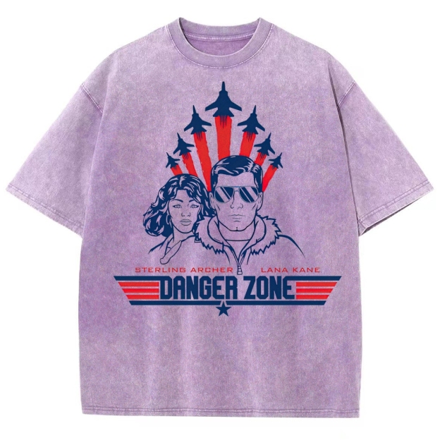 Danger Zone Sterling & Lana Retro Graphic Washed T-Shirt