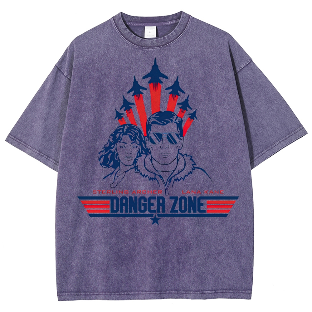 Danger Zone Sterling & Lana Retro Graphic Washed T-Shirt