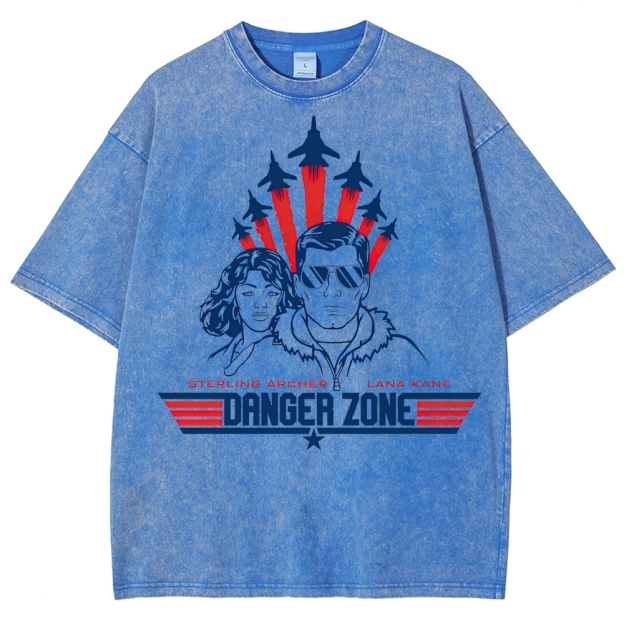Danger Zone Sterling & Lana Retro Graphic Washed T-Shirt