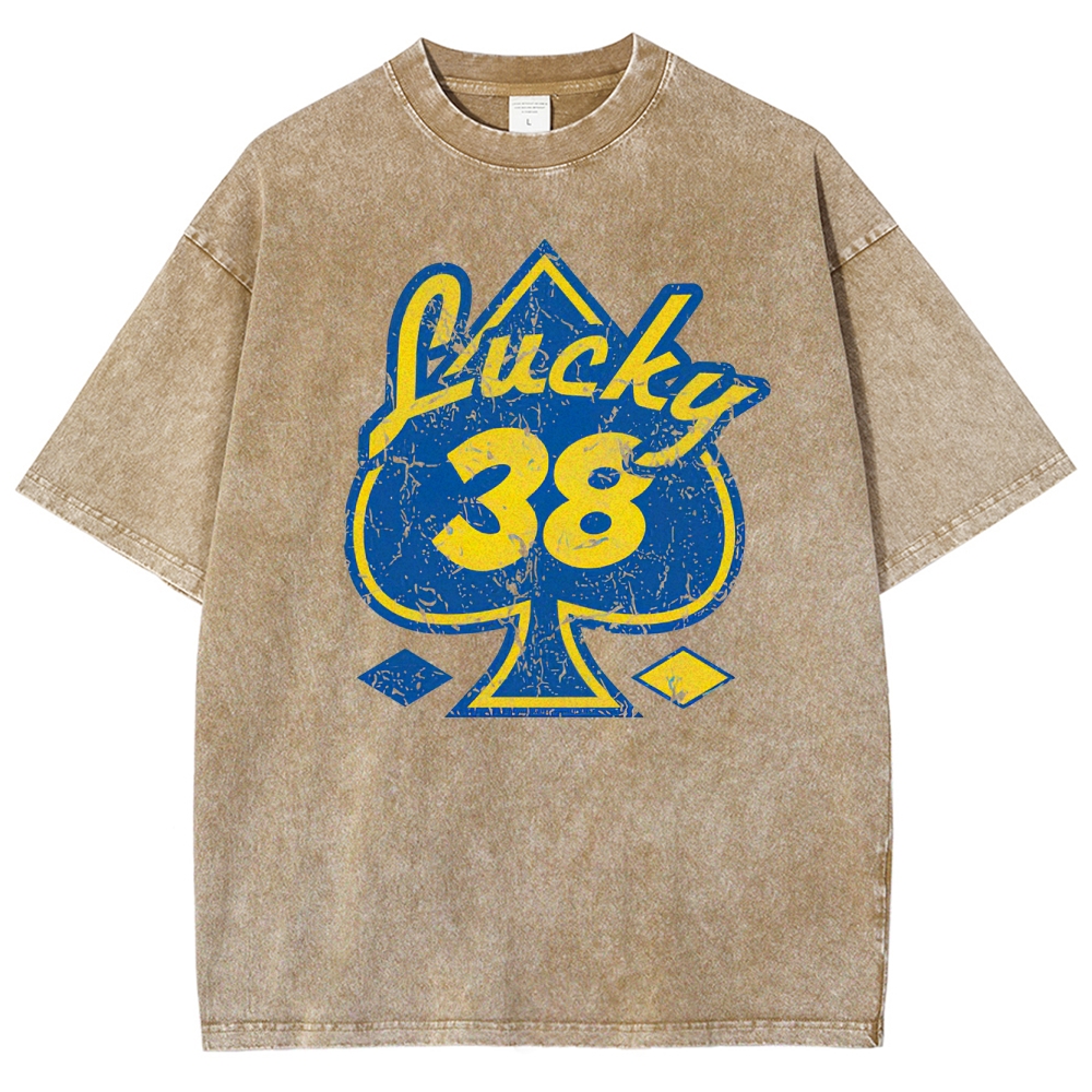 Lucky 38 Spade Graphic Washed T-Shirt