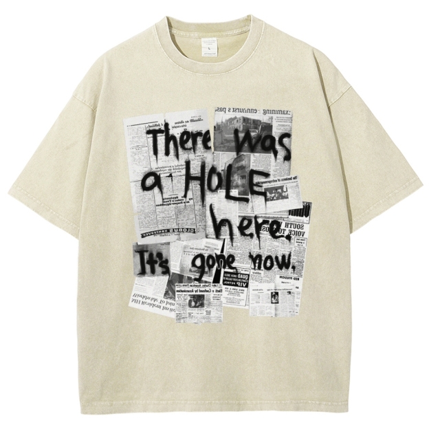 Void Whisper Collage Washed T-Shirt 