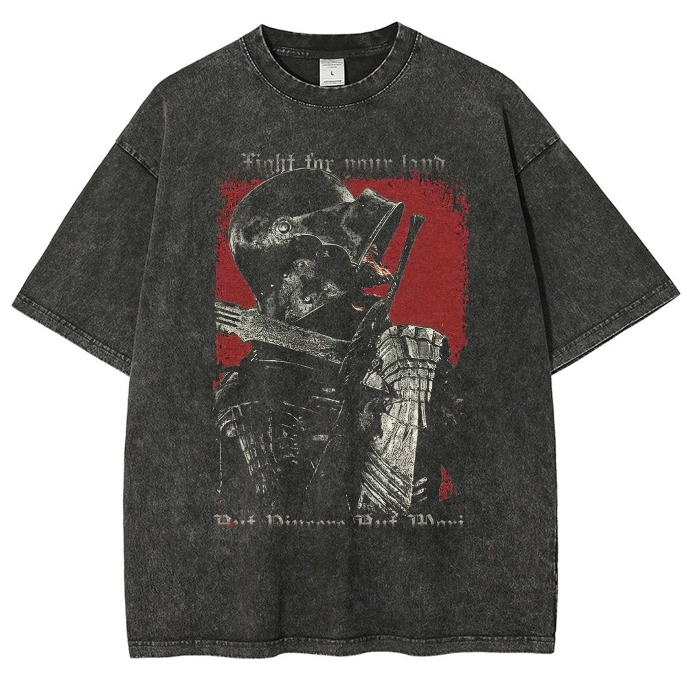 Medieval Warrior Washed T-Shirt