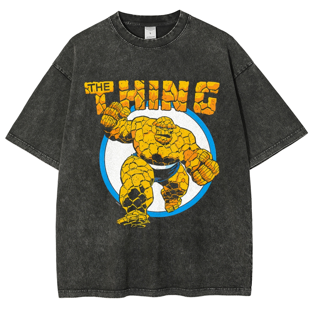 The Thing Retro Rock Hero Graphic Washed T-Shirt