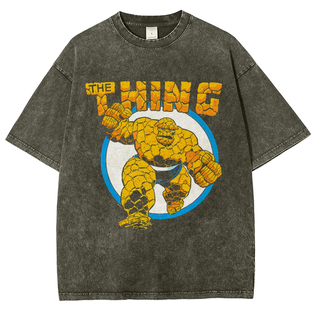 The Thing Retro Rock Hero Graphic Washed T-Shirt