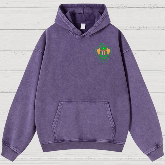 Bounty Hunter Retro Graphic  Washed Hoodies