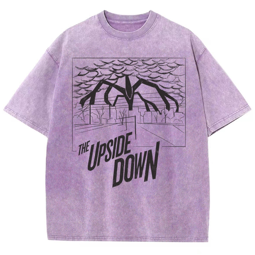 The Upside Down Retro Sketch Washed T-Shirt