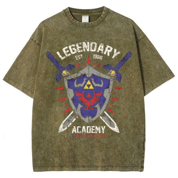 Legendary Academy Power Courage Wisdom Washed T-Shirt