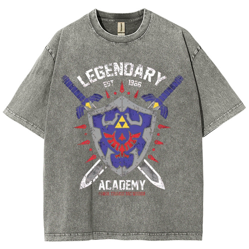 Legendary Academy Power Courage Wisdom Washed T-Shirt