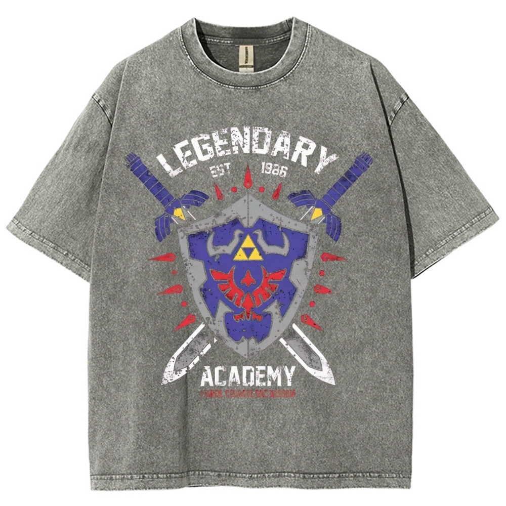 Legendary Academy Power Courage Wisdom Washed T-Shirt
