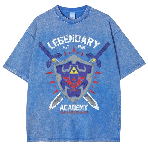 Legendary Academy Power Courage Wisdom Washed T-Shirt