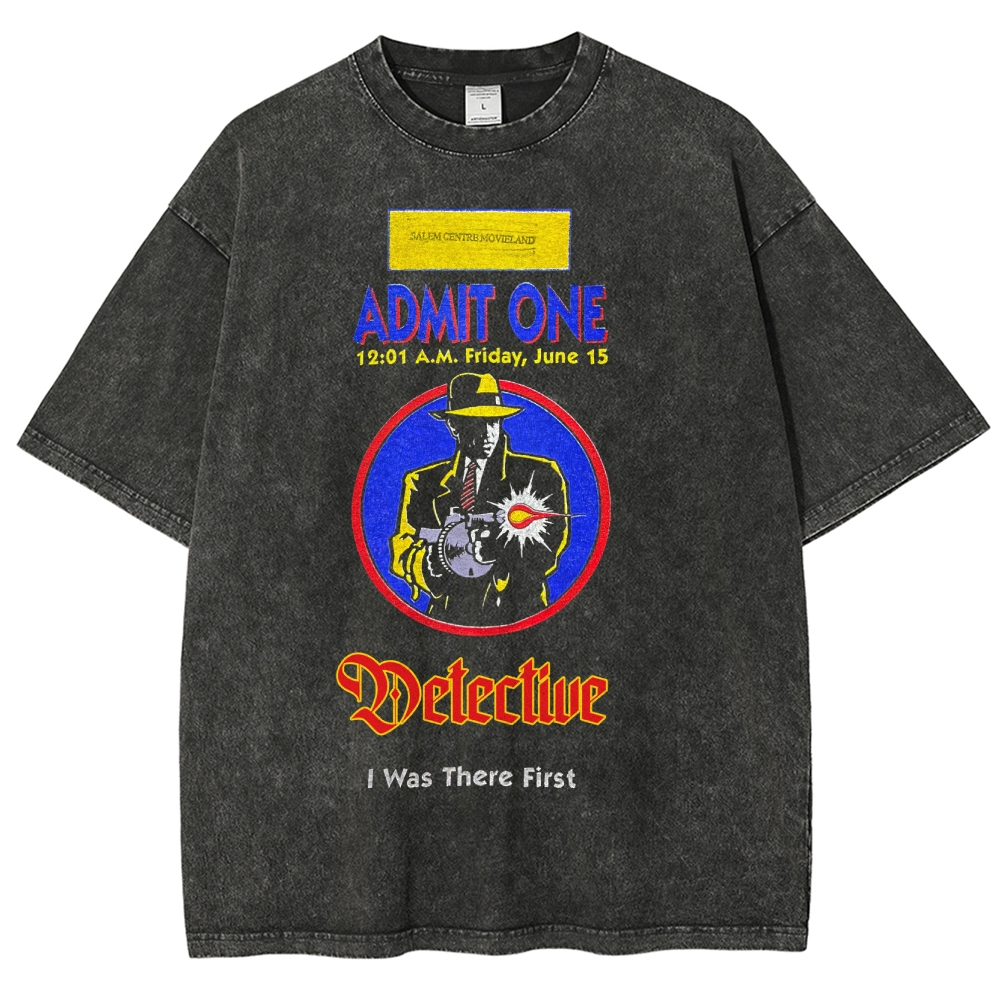 Retro Detective Premiere Washed T-Shirt 