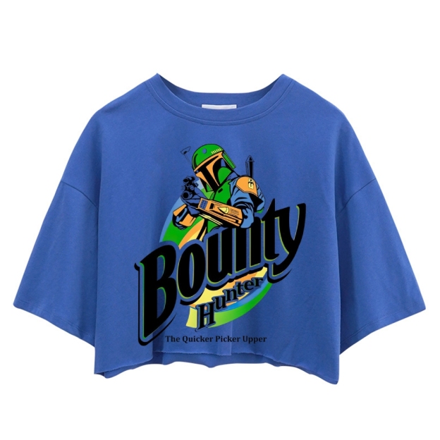Bounty Hunter Retro Graphic Women's Crop Tops