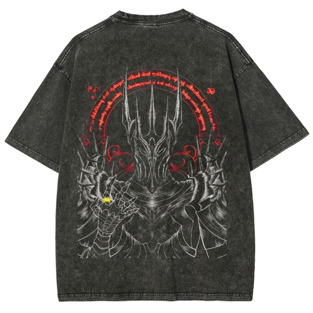 Dark Fantasy Overlord  Washed T-Shirt 
