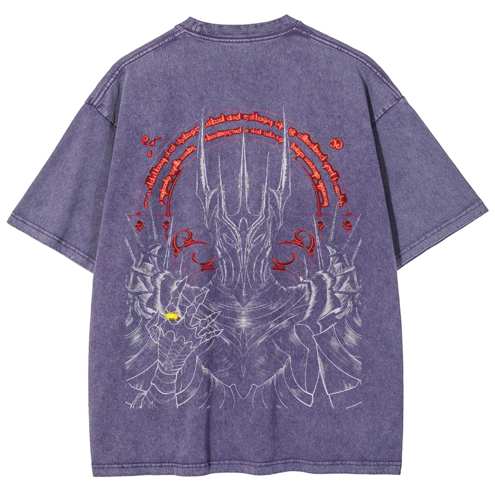 Dark Fantasy Overlord  Washed T-Shirt 