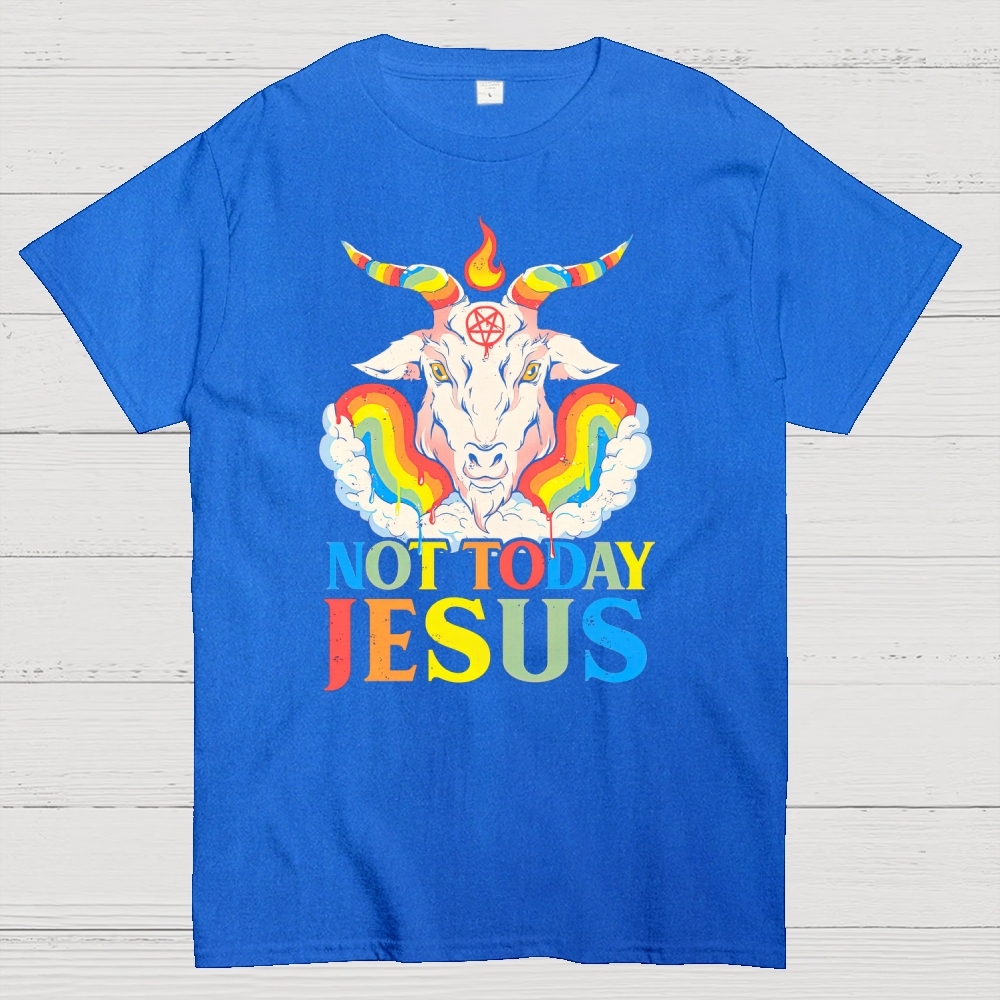 Not Today Jesus Cotton T-shirt 