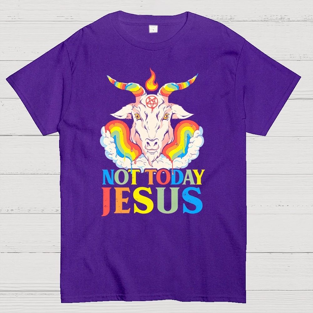 Not Today Jesus Cotton T-shirt 