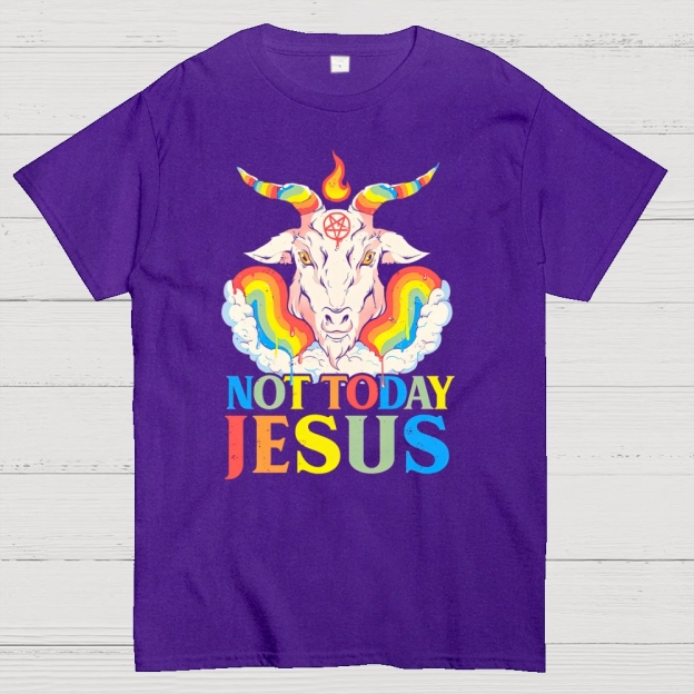 Not Today Jesus Cotton T-shirt 