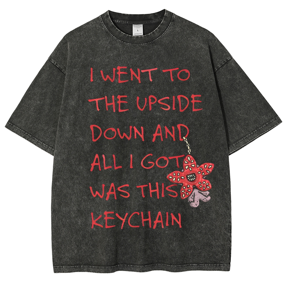 I Went to the Upside Down Souvenir Washed T-Shirt