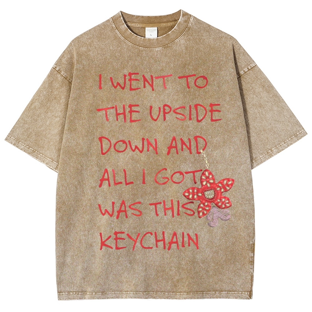 I Went to the Upside Down Souvenir Washed T-Shirt