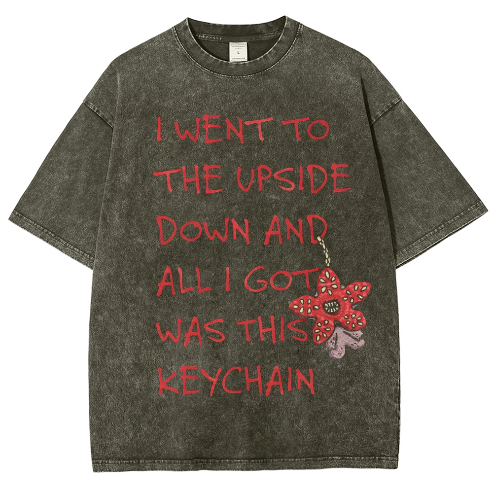 I Went to the Upside Down Souvenir Washed T-Shirt