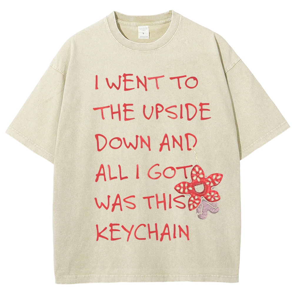 I Went to the Upside Down Souvenir Washed T-Shirt