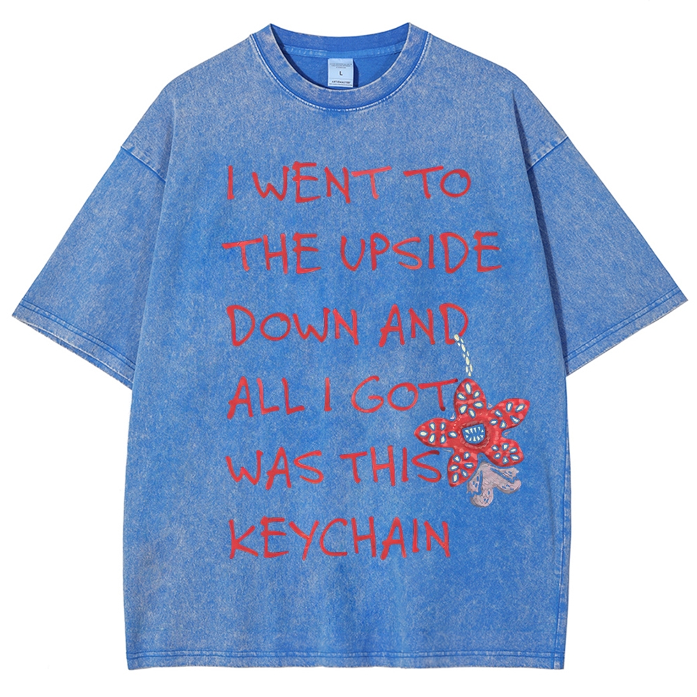 I Went to the Upside Down Souvenir Washed T-Shirt